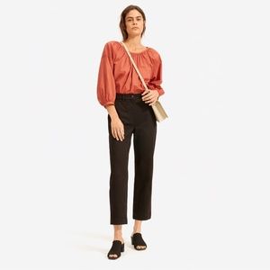 Everlane Straight Leg Crop Size 00 Black